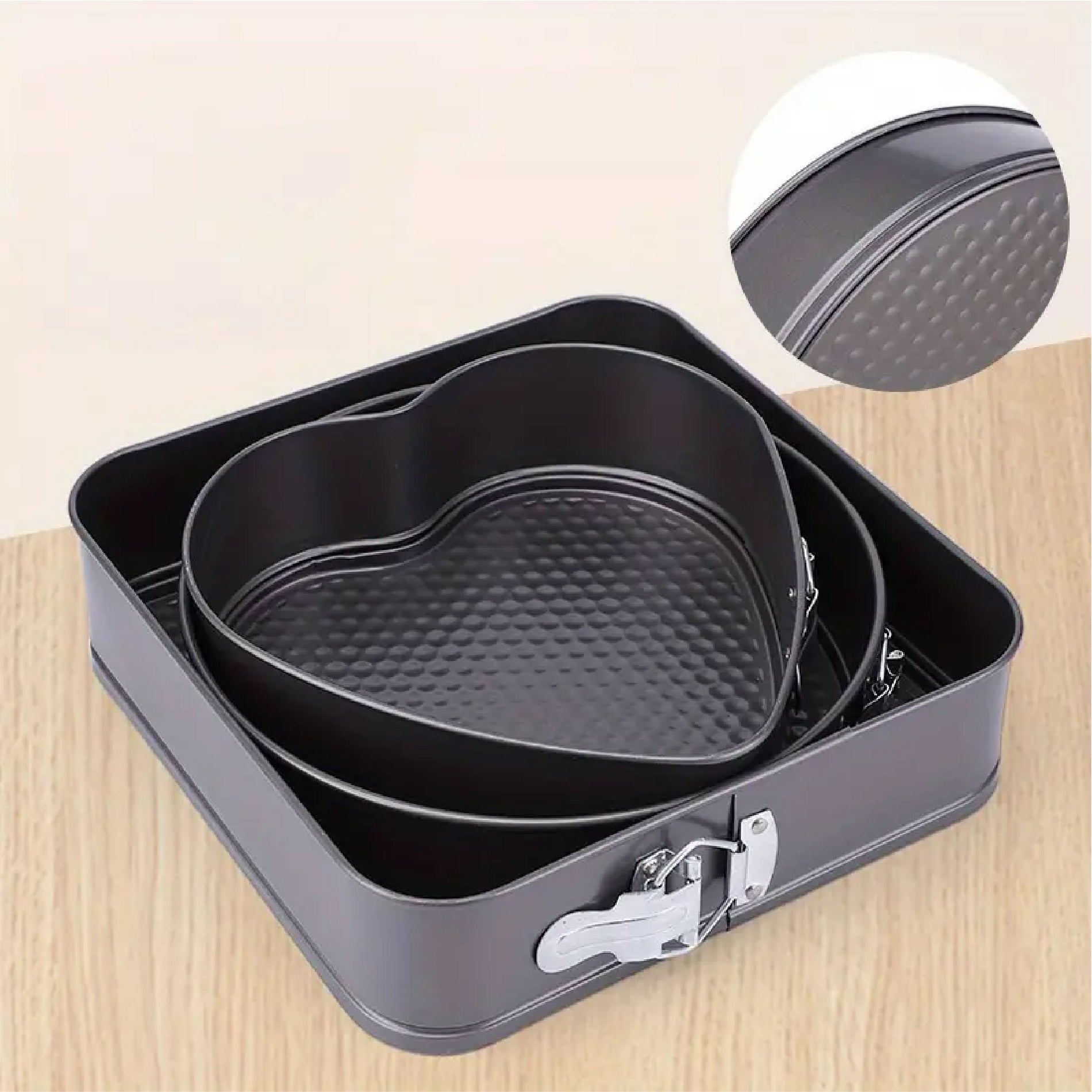 Set X3 Moldes Antiadherentes para Pastelería