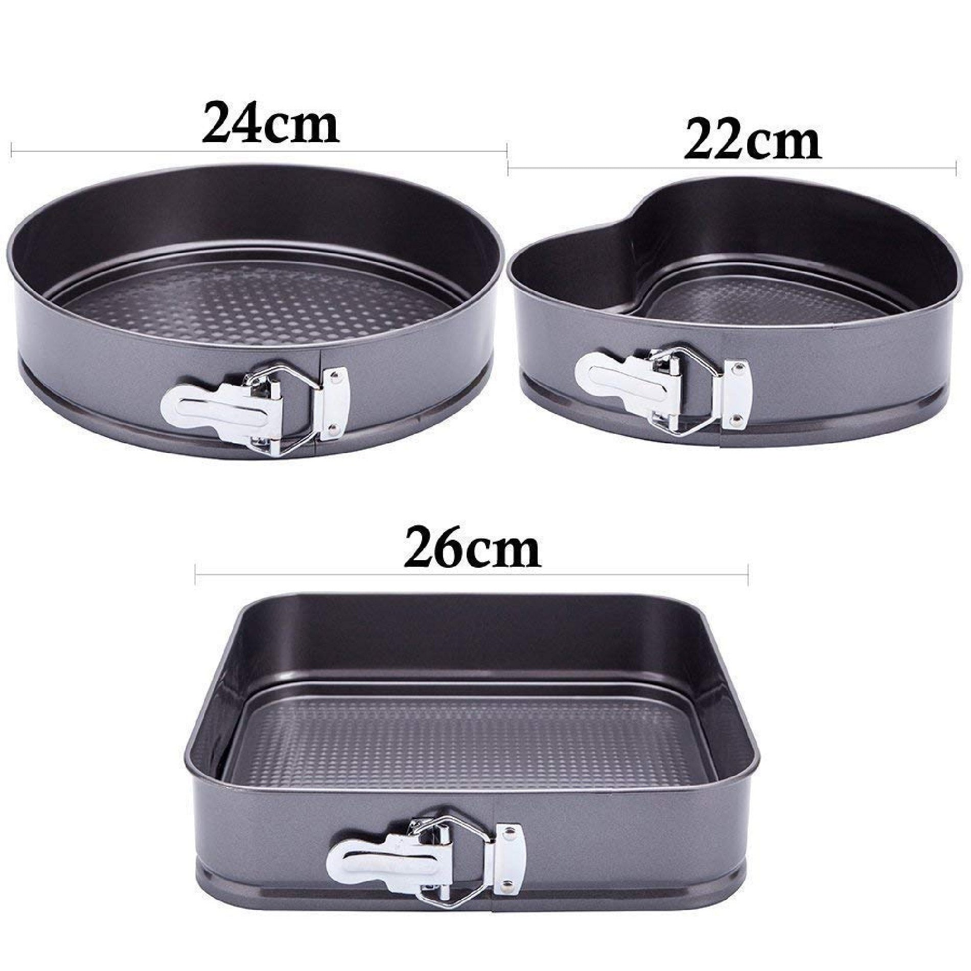 Set X3 Moldes Antiadherentes para Pastelería
