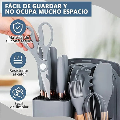 Set Cocina Utensilios Cocina 19 Piezas